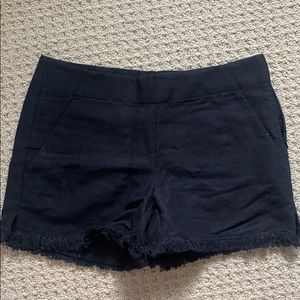Black Fringe Shorts